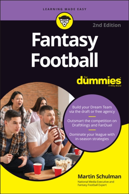 Book cover of: Fantasy Football For Dummies. By: Martin A. Schulman