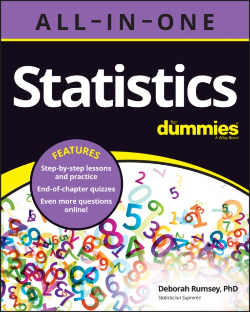 Book cover of: Statistics All-in-One For Dummies. By: Deborah J. Rumsey