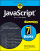 Book cover of: JavaScript All-in-One For Dummies. By: Chris Minnick