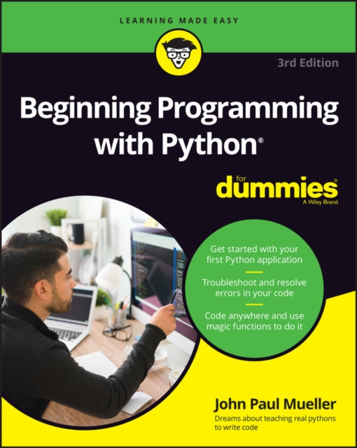 Book cover of: Beginning Programming with Python For Dummies. By: John Paul Mueller