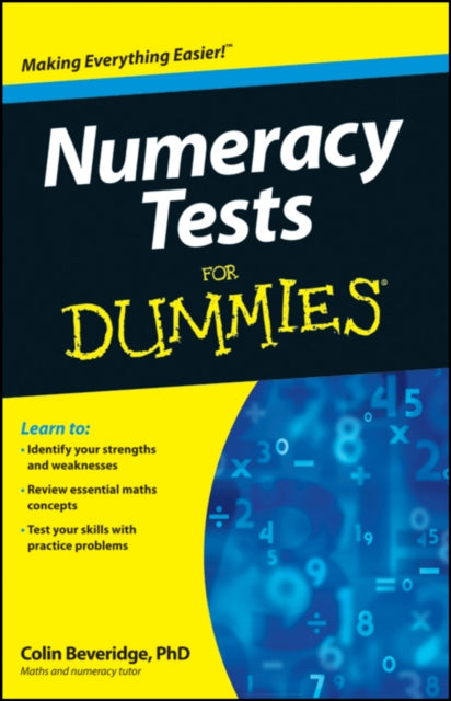Book cover of: Numeracy Tests For Dummies