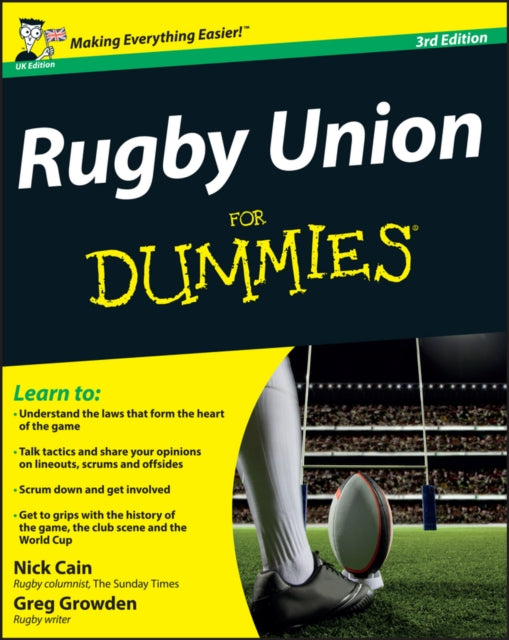Book cover of: Rugby Union For Dummies, UK Edition