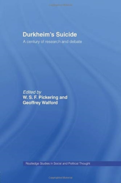 Durkheim's Suicide