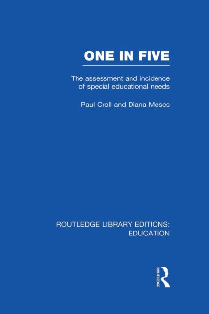 Book cover of: One in Five (RLE Edu M). By: Paul Croll