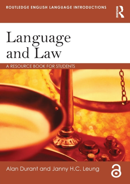 Book cover of: Language and Law. By: Alan Durant