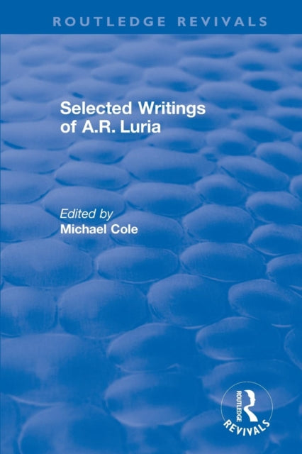 Book cover of: Selected Writings of A.R. Luria. By: Michael Cole