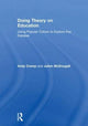 Book cover of: Doing Theory on Education. By: Andy Cramp
