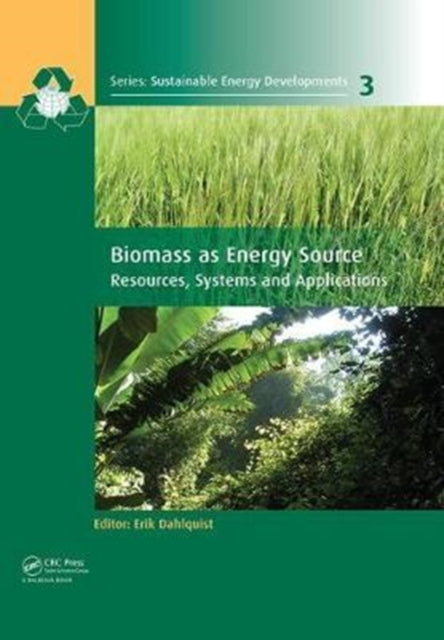 Book cover of: Biomass as Energy Source. By: Erik Dahlquist
