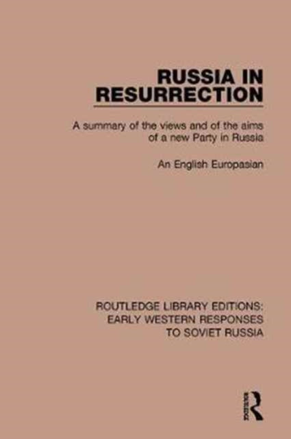 Book cover of: Russia in Resurrection. By: English Europasian