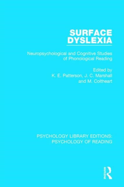 Book cover of: Surface Dyslexia