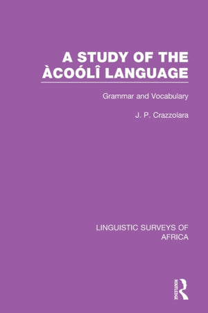 A Study of the Acooli Language