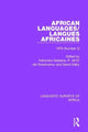 Book cover of: African Languages/Langues Africaines. By: Kahombo Mateene