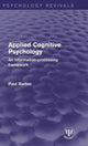 Book cover of: Applied Cognitive Psychology. By: Paul Barber
