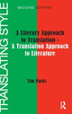 Book cover of: Translating Style. By: Tim Parks