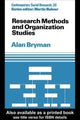 Book cover of: Research Methods and Organization Studies. By: Alan Bryman