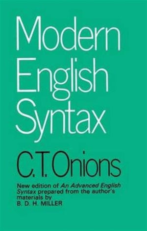 Modern English Syntax