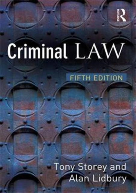 Book cover of: Criminal Law. By: Tony Storey
