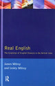 Book cover of: Real English. By: James Milroy