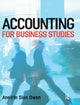 Book cover of: Accounting for Business Studies. By: Aneirin Sion Owen