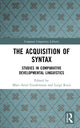 Book cover of: Acquisition of Syntax. By: Marc-Ariel Friedemann