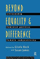 Book cover of: Beyond Equality and Difference. By: Gisela Bock