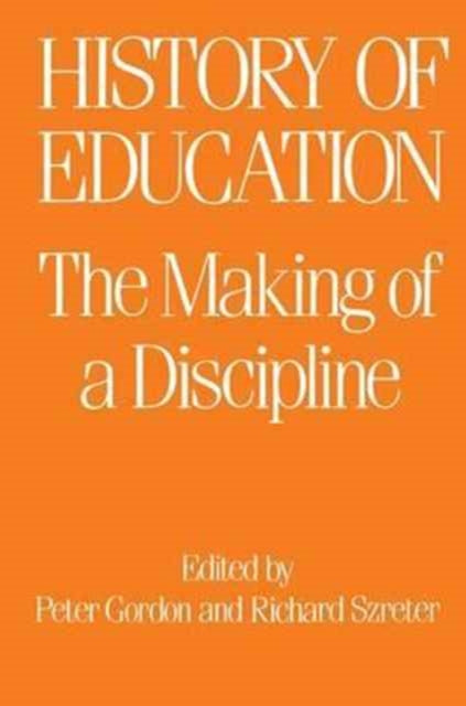 Book cover of: History of Education. By: Peter Gordon