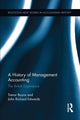 Book cover of: History of Management Accounting. By: Richard Edwards