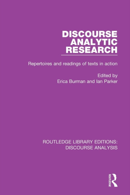 Book cover of: Discourse Analytic Research. By: Bonnie Lynn Webber