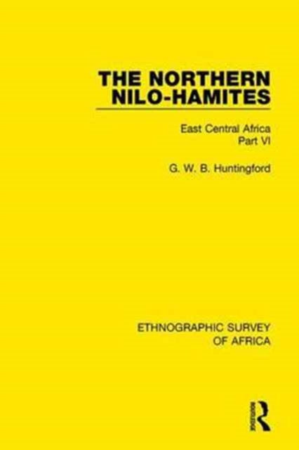 Book cover of: Northern Nilo-Hamites. By: G. W. B. Huntingford