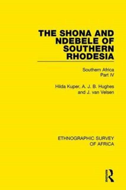 Book cover of: Shona and Ndebele of Southern Rhodesia. By: Hilda Kuper