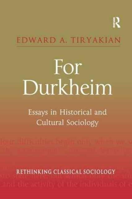 For Durkheim