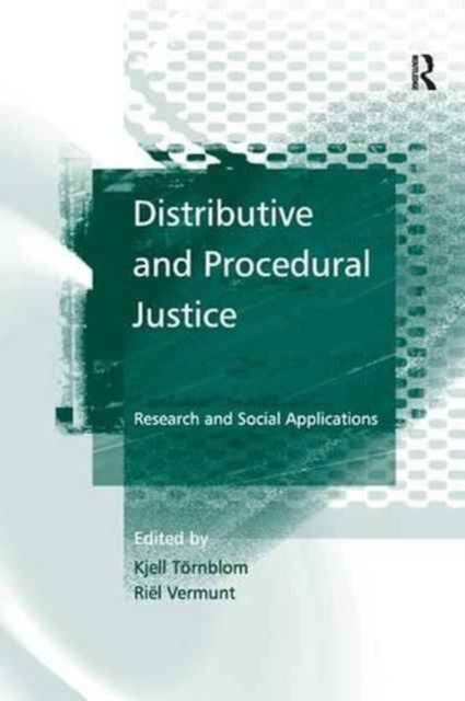 Book cover of: Distributive and Procedural Justice. By: Riël Vermunt