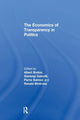 Book cover of: Economics of Transparency in Politics. By: Gianluigi Galeotti