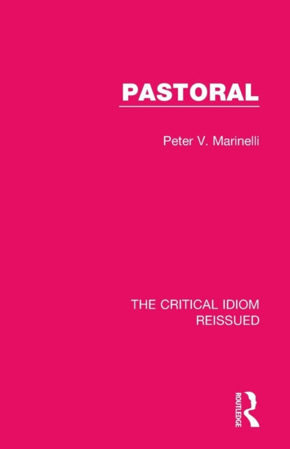 Book cover of: Pastoral. By: Peter V. Marinelli