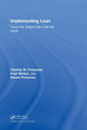 Book cover of: Implementing Lean. By: Charles W. Protzman