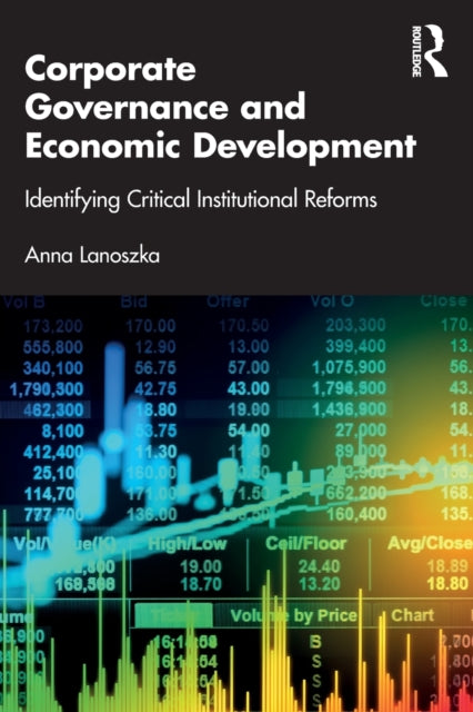 Book cover of: Corporate Governance and Economic Development. By: Anna Lanoszka