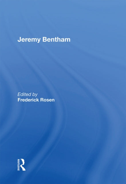 Book cover of: Jeremy Bentham. By: F. Rosen