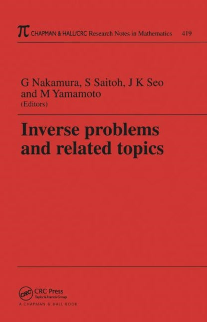 Book cover of: Inverse Problems and Related Topics. By: Gen Nakamura