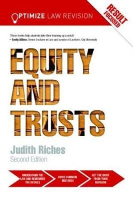 Book cover of: Optimize Equity and Trusts. By: Judith Riches