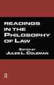 Book cover of: Readings in the Philosophy of Law. By: Jules L. Coleman