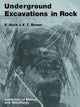 Book cover of: Underground Excavations in Rock. By: Evert Hoek