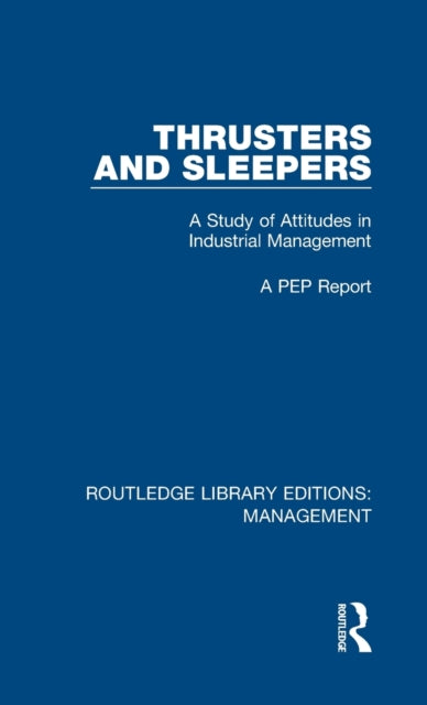 Book cover of: Thrusters and Sleepers. By: A. Pep A PEP Report