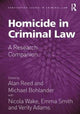 Book cover of: Homicide in Criminal Law. By: Alan Reed