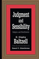 Book cover of: Judgment and Sensibility. By: E. Digby Baltzell