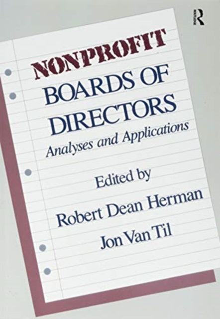 Book cover of: Nonprofit Boards of Directors. By: Robert Herman
