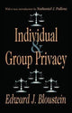 Book cover of: Individual and Group Privacy. By: Edward J. Bloustein