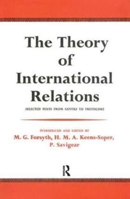 Book cover of: Theory of International Relations. By: Friedrich Lutz