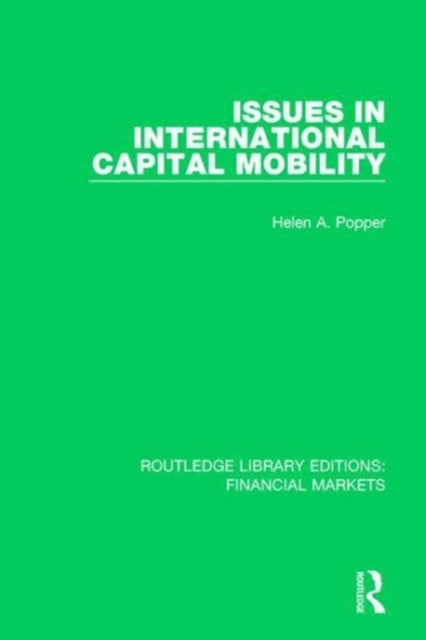 Book cover of: Issues in International Capital Mobility. By: Helen Popper