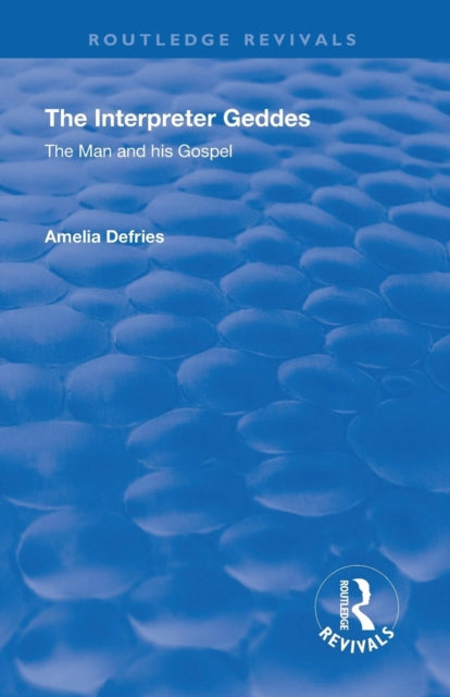 Revival: The Interpreter Geddes (1928)