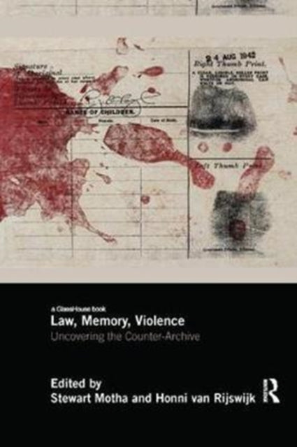 Book cover of: Law, Memory, Violence. By: Stewart Motha